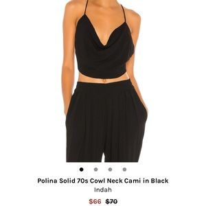 Indah black strappy backless crop tank from revolve